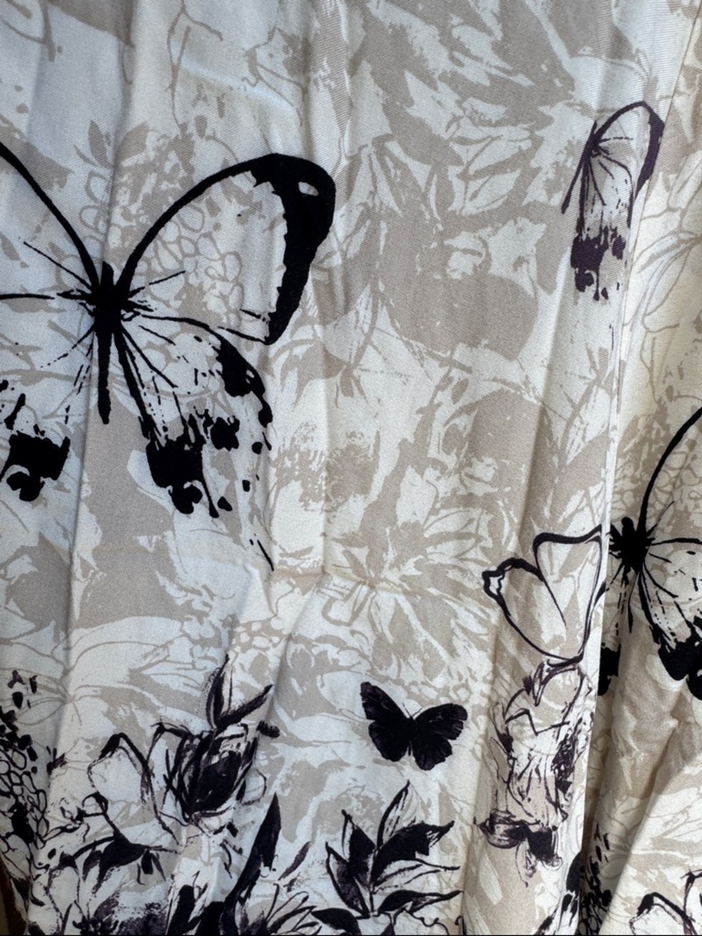 Soft Surroundings Black and White Butterfly Maxi Skirt - Picture 10 of 14